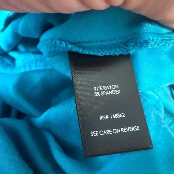 Torrid zip front challis teal dress size 2-2X/18-20 - Picture 15 of 16